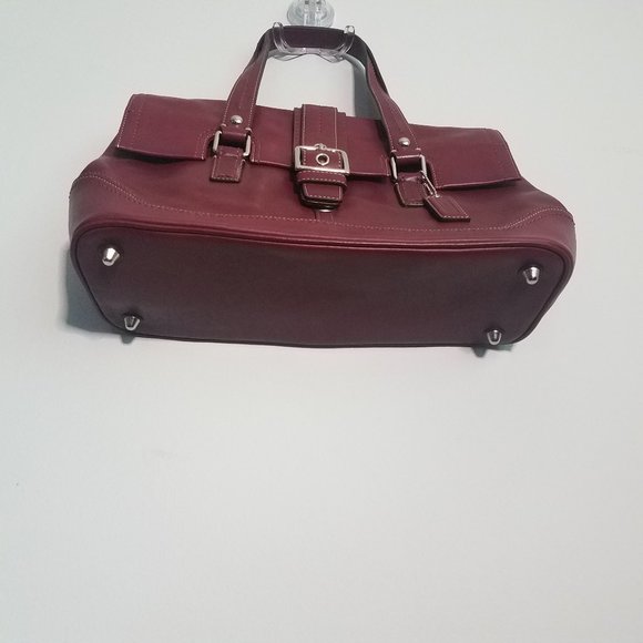 Vintage Burgundy Coach Bag - Picture 2 of 5
